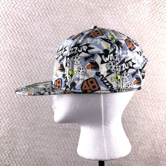 Snap back Flat bill All over print Wazzzup Comic cartoon H&M - Picture 2 of 9